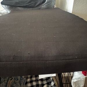 Black Upholstered Pet Bed Cushion